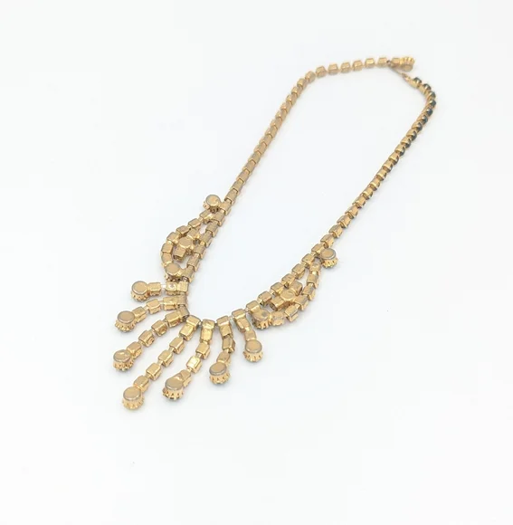 Vintage Multicolor Rhinestone Necklace - Picture 8 of 10